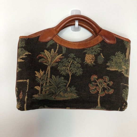 Tommy Bahama Handbags - Tommy Bahama Palm Tree Tapestry Handbag Purse